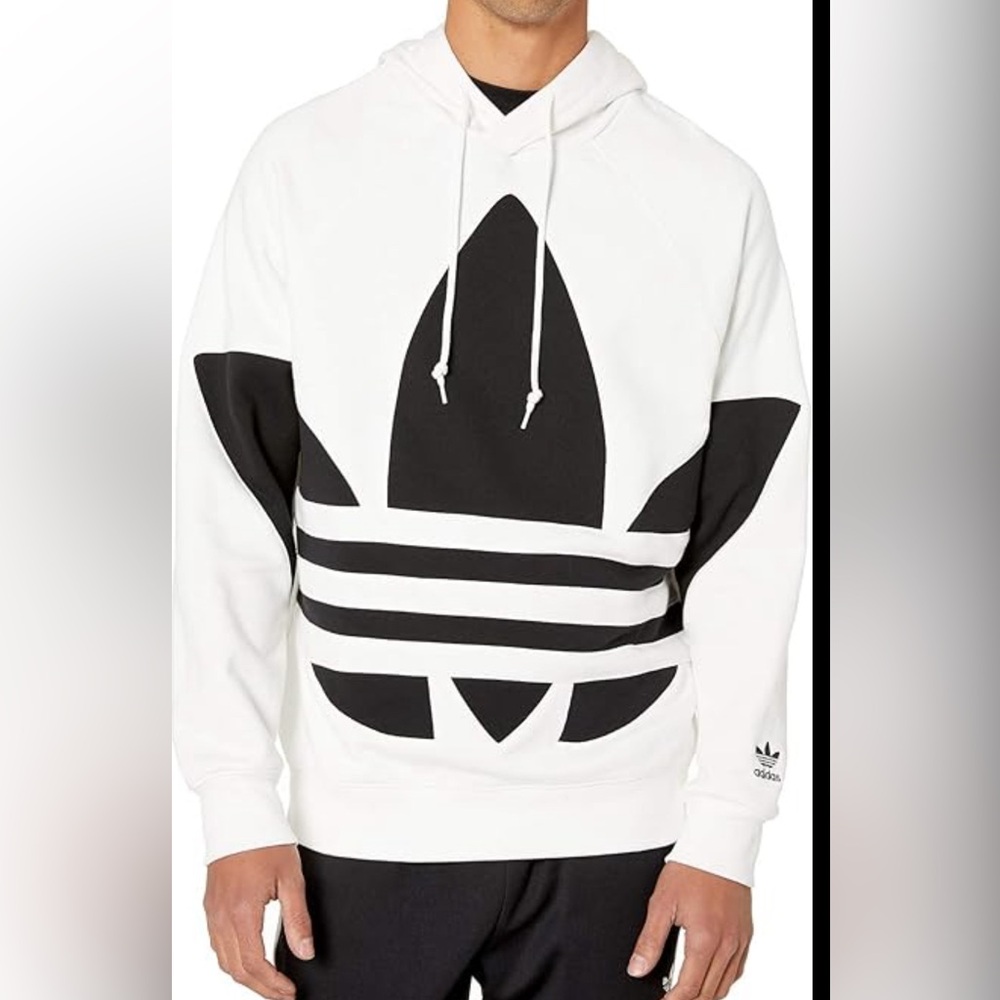 adidas size L Originals Men's Big Trefoil Hoodie Sweatshirt
